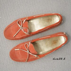 Tods gommino orange loafers 38.5